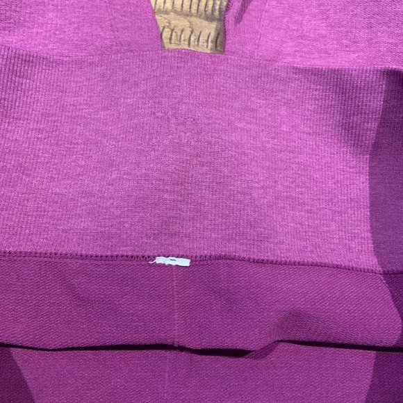 Lululemon In The Flow Crop II Heathered Regal Plum capri leggings - Picture 5 of 8